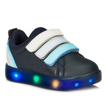 Vicco - Sun Light-Up Navy - Kids Shoes -  Hook And Loops