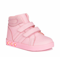Vicco - Lucky Light-Up Pink - Girls Shoes - Hook And Loops
