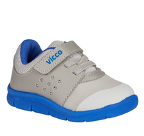 Vicco - Mario II Grey/Blue - Kids Shoes - Lace-Up and Hook-And-Loop Shoes