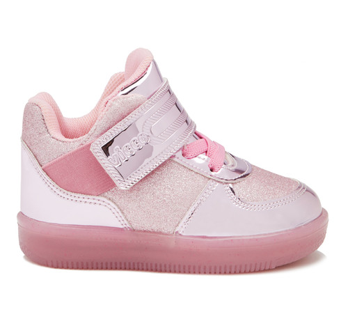 Vicco - Mimi Light-Up Pink - Girls Shoes - Lace-Up and Hook-And