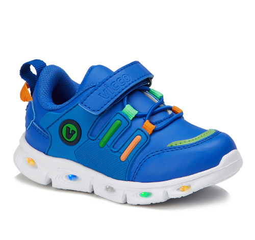 Vicco - Vito Light-Up Royal Blue - Kids Shoes - Lace-Up and Hook-And-Loop Shoes