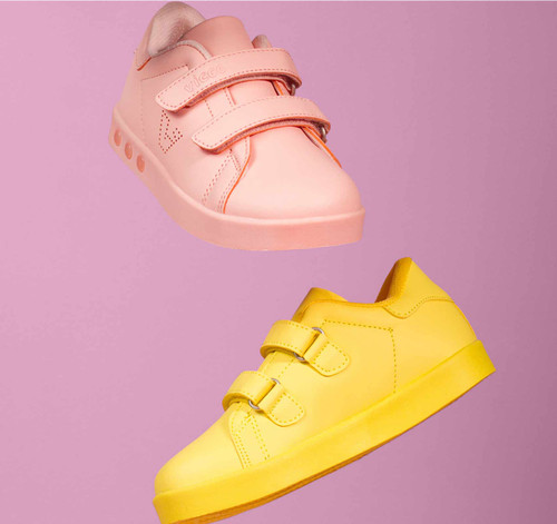 Yellow light hot sale up shoes