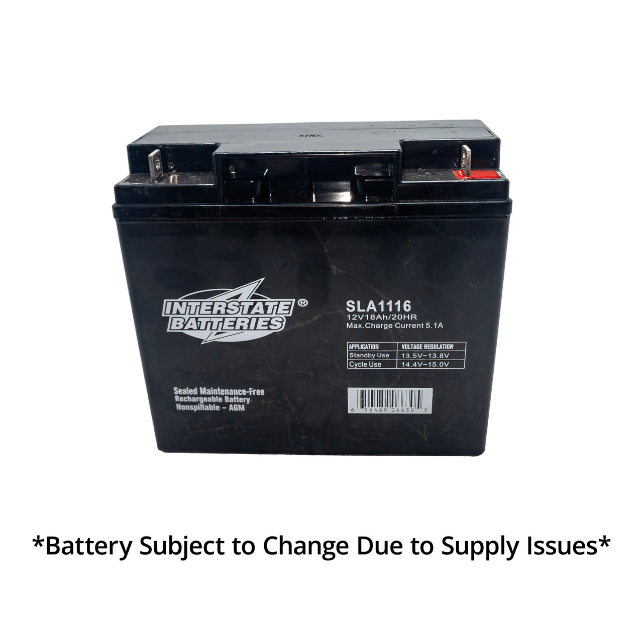 IBSTEVE A1116 12V 18Ah AGM battery (size 6) – Ships Fast from Our