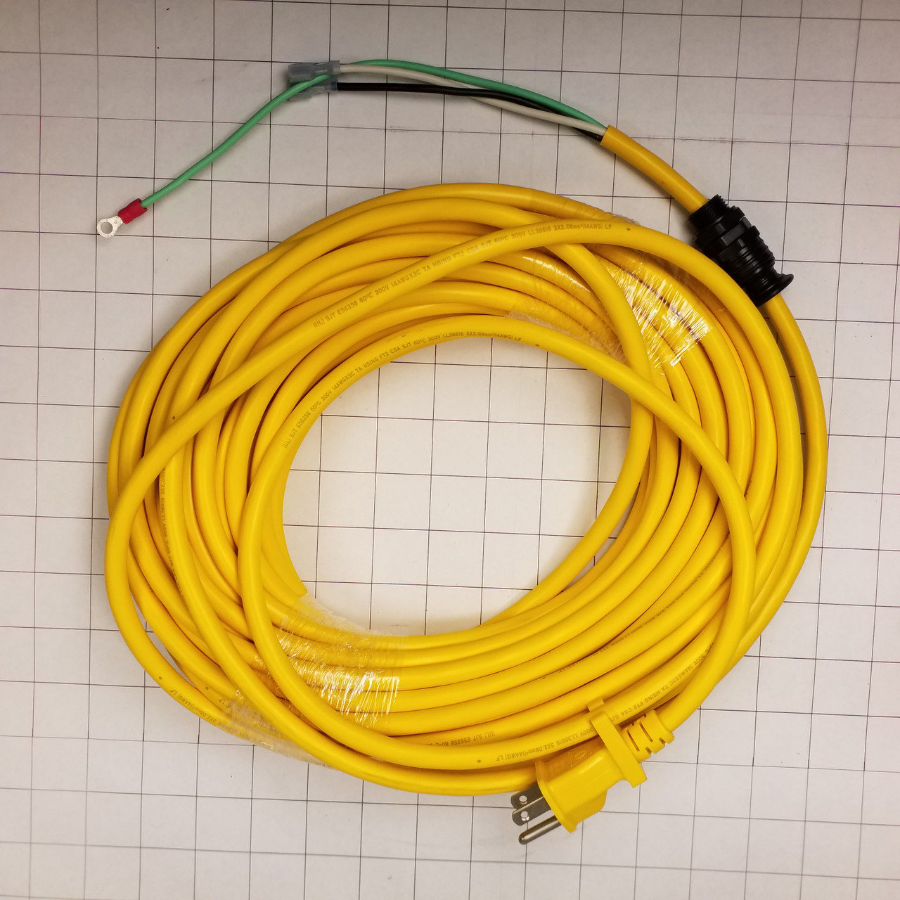WINDSOR 8.621-715.0 14/3 power cord assembly 75 foot (yellow