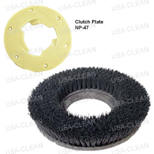 773210 W/ NP-47 - 10 inch heavy grit stripping brush - 80 grit 996-0609