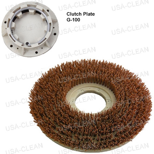 813216 W/G100 - 16 inch heavy grit stripping brush - 80 grit 996-0553