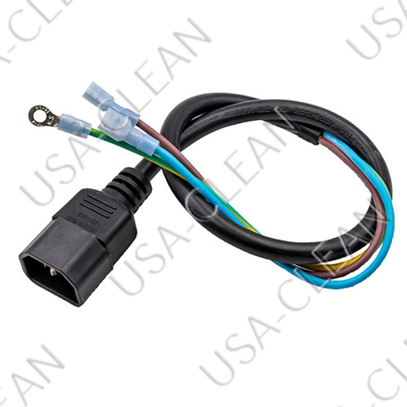 1040343 - CORD, 1.5MM SQ/3, 16.0L, W/ RECEPT, BLK 475-0835