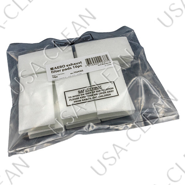 7524303 - Exhaust filter pad (pkg of 10) 292-4686 7524303 - Exhaust filter pad (pkg of 10) 292-4686