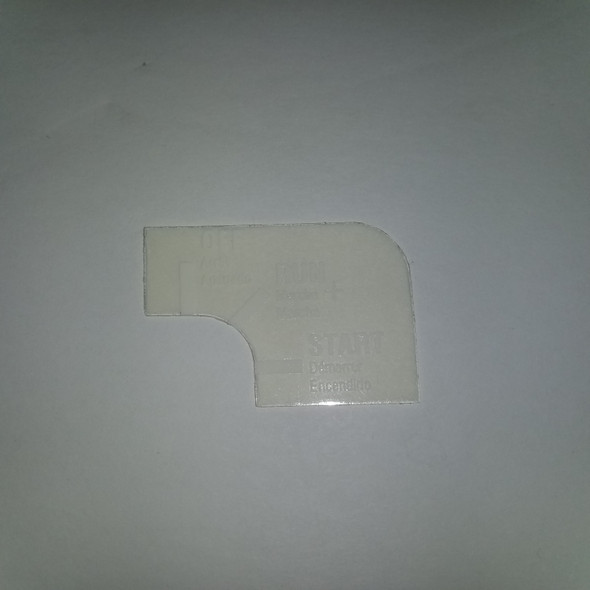 SS900001 - Starter switch decal 154-2337