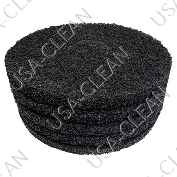 72-13/ETC - 13 inch premium black stripping pad (pkg of 5) 255-1390