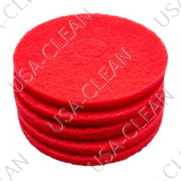 51-15/ETC - 15 inch premium red scrubbing pad (pkg of 5) 255-1560