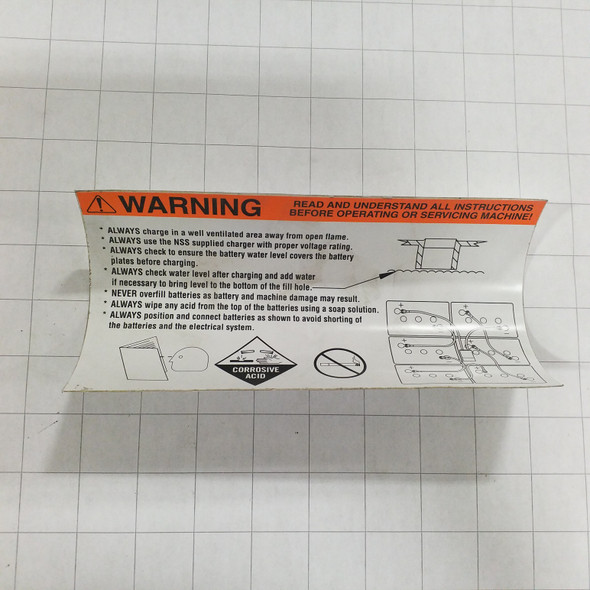 33-9-2811 - Battery warning decal 164-1423