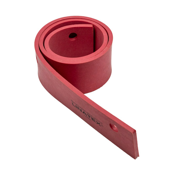 E83417 - Squeegee blade 27 x 1 3/4 x 1/8 inch gum rubber rear (red) 189-7650