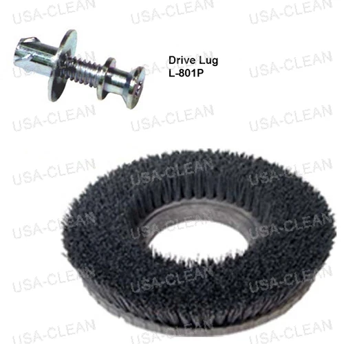 813213 W/ L-801P - 13 inch heavy grit stripping brush - 80 grit 996-0174
