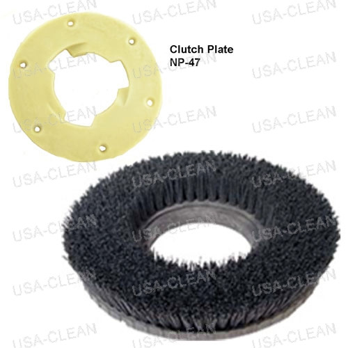 813219 W/NP-47 - 19 inch heavy grit stripping brush - 80 grit 996-0178
