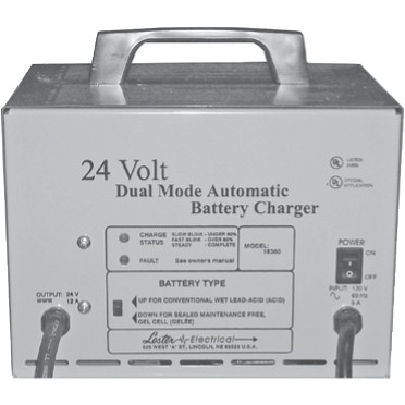  - 24V 12amp battery charger with large SB175 red plug 162-9028
