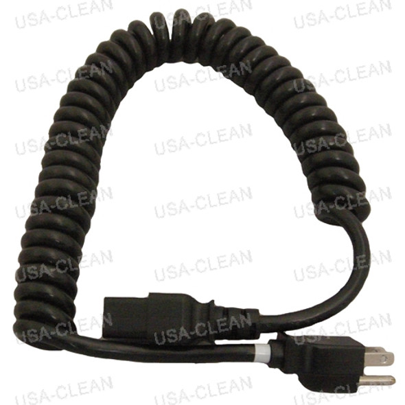 700-237 - Coiled charger cord with black plug 179-2083