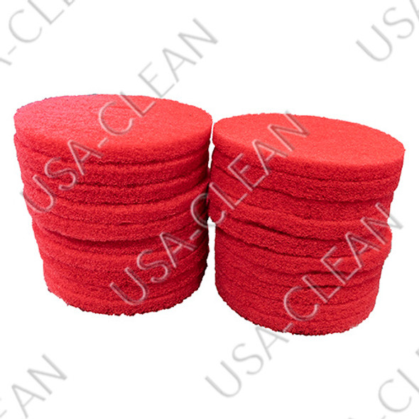 51-12-20PK/ETC - 12 inch premium red scrubbing pad (pkg of 20) 255-1260                      