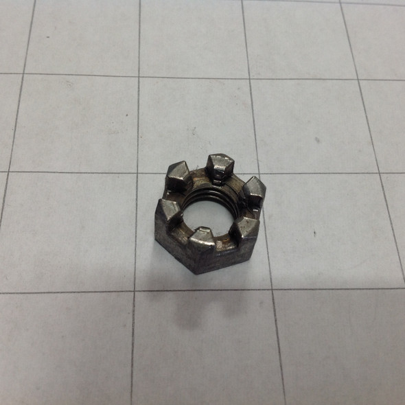  - Nut 1/2-13 slotted hex plain finish 999-0647