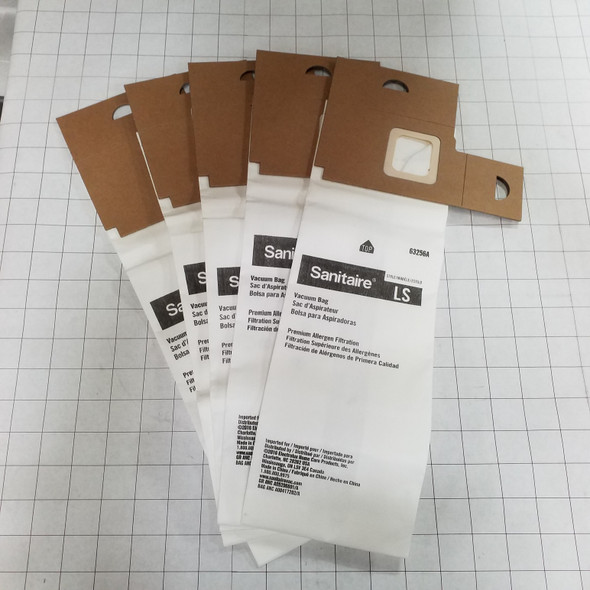 63256A-10 - Paper vacuum bag type LS (pkg of 5) 182-2249