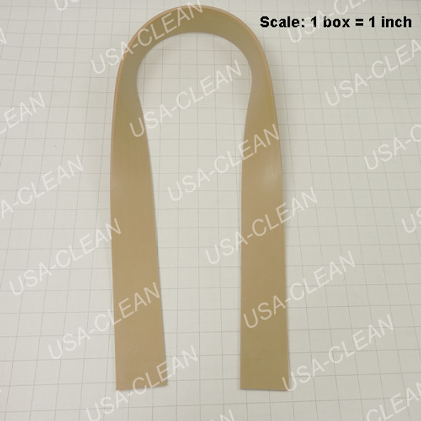  - Squeegee blade 43 inch curved gum rubber rear (tan) 994-0007