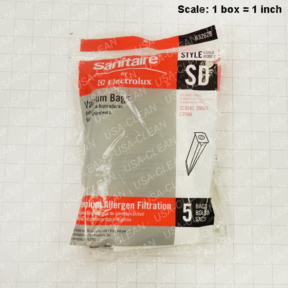 63262B-10 - Vacuum bags style SD (pkg of 5) 182-8078