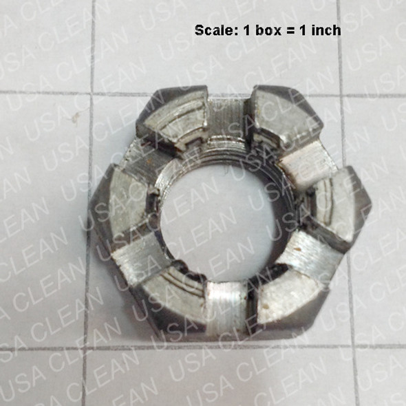 - Nut 9/16-12 hex slotted plain finish 999-0425  - Nut 9/16-12 hex slotted plain finish 999-0425