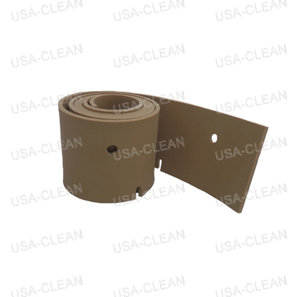 E1086900 - Squeegee blade front notched gum rubber tan 32 inch 189-7527