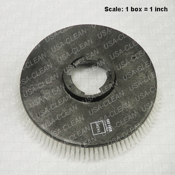 8504800 - 17 inch soft scrubbing brush (molded with clutch) (white) 192-9424