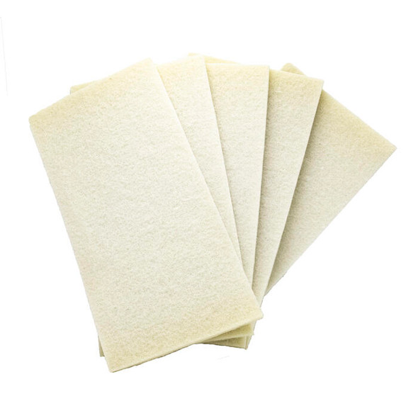  - SQSCRUB P1428WHT 28 inch polishing pad (white) (pkg of 5)