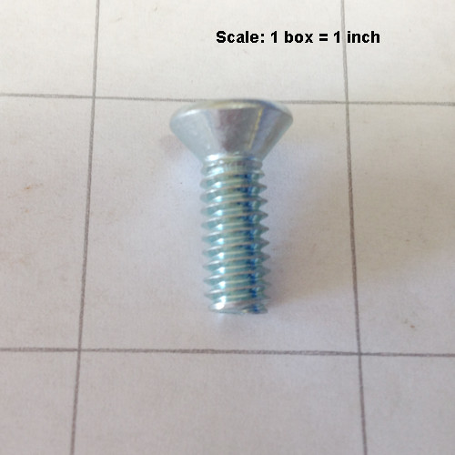  - Screw 1/4-20 x 3/4 flat head phillips zinc plated 999-0326