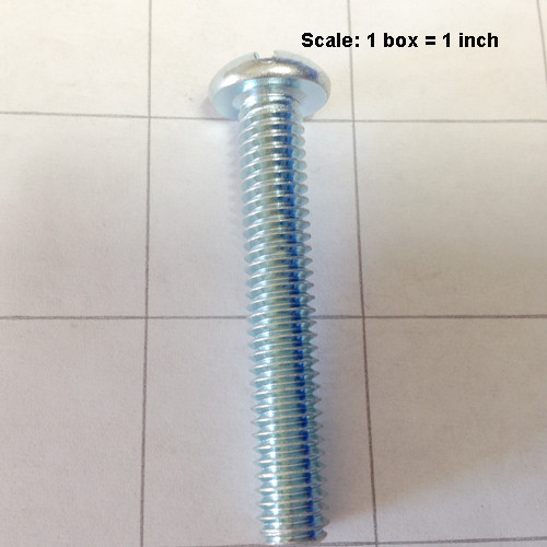  - Screw 5/16-18 x 2 round head slotted zinc plated 999-0354