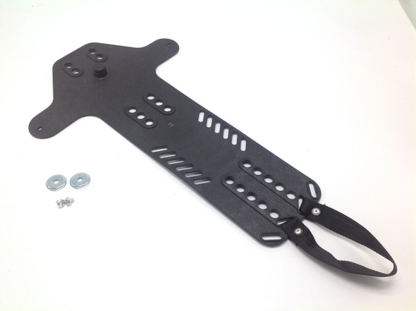101368 - Black backplate with hardware set 199-0008