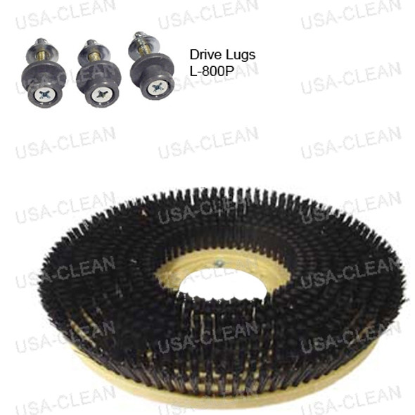 772418 W/ L800P - 18 inch polypropelene scrubbing brush 996-0285