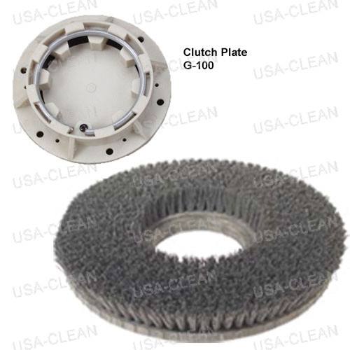 813413 W/ G-100 - 13 inch lite grit scrubbing brush - 500 grit 996-0391