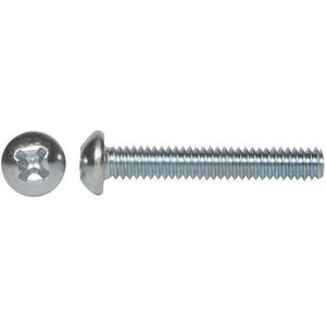  - Screw 1/4-20 x 2 1/4 round head phillips zinc plated 999-0648