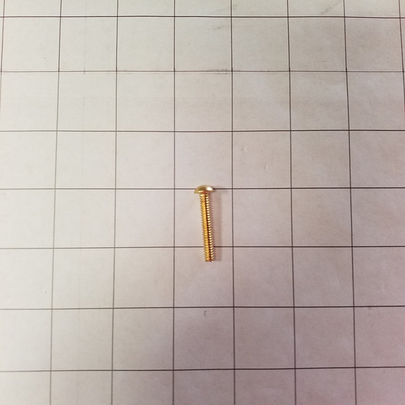  - Screw 10-24 x 1 1/4 round head slotted brass 999-6706