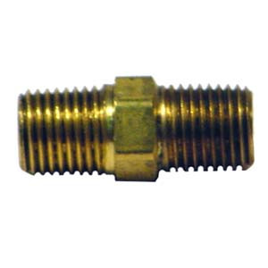 38-9-1941 - 1/4 inch brass hex nipple 164-4567