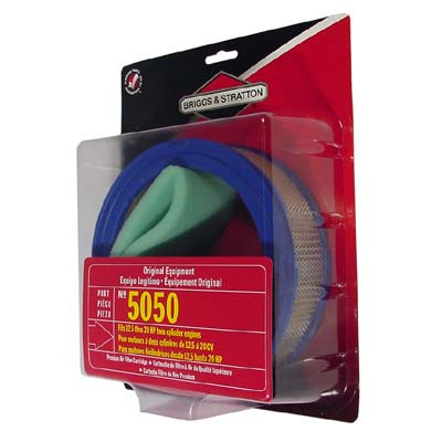 5050B - Air filter includes foam precleaner 165-0002