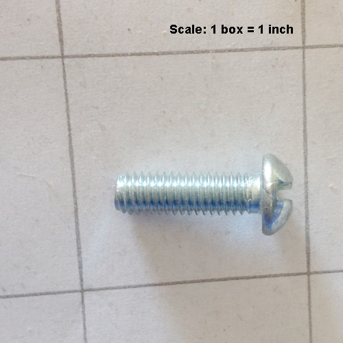  - Screw 10-32 x 5/8 round head slotted zinc plated 999-0057
