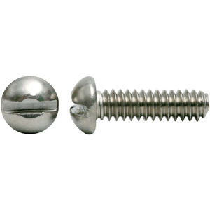  - Screw 10-24 x 1/2 round head slotted stainless steel 999-0555