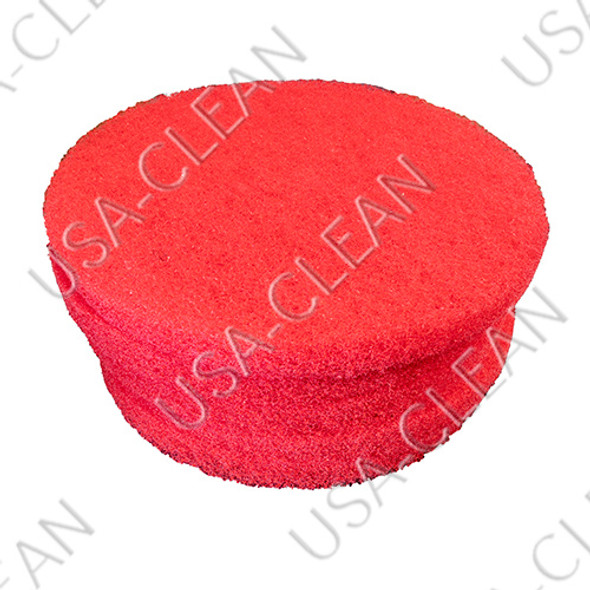 51-13/ETC - 13 inch premium red scrubbing pad (pkg of 5) 255-1360