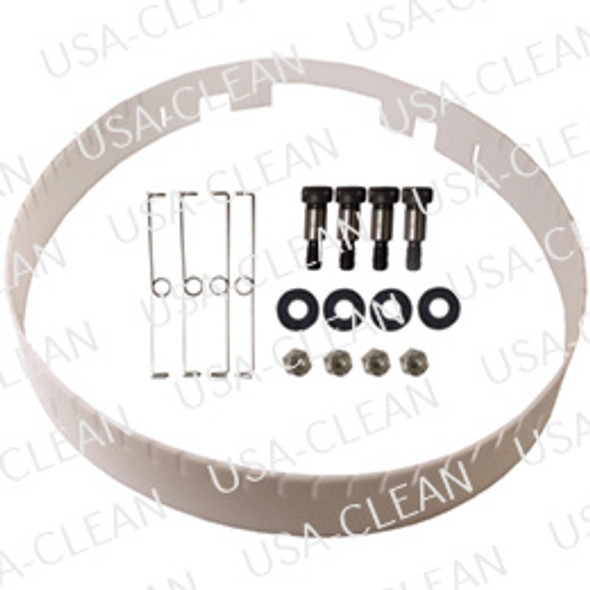 - Plastic vacuum skirt (white) with hardware 252-9025  - Plastic vacuum skirt (white) with hardware 252-9025