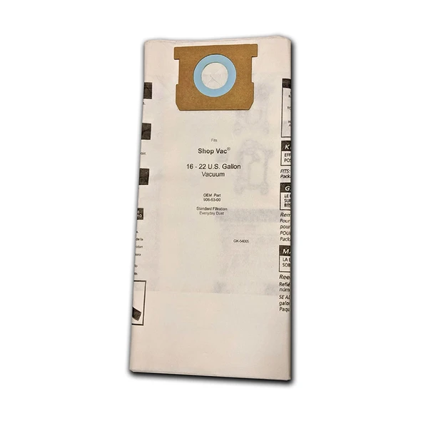  - 16-22 gallon vacuum bags everyday dust (pkg of 3) (OBSOLETE) 991-9085