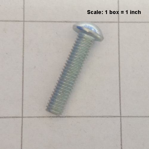  - Screw 10-32 x 7/8 round head slotted zinc plated 999-0079