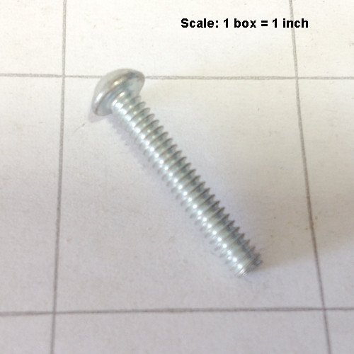  - Screw 6-32 x 7/8 round head slotted zinc plated 999-0127