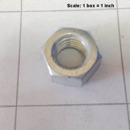 - Nut 5/16-24 hex left hand plain finish 999-0341