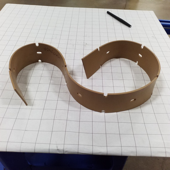 MP177400 - Squeegee blade gum rubber front 154-2389