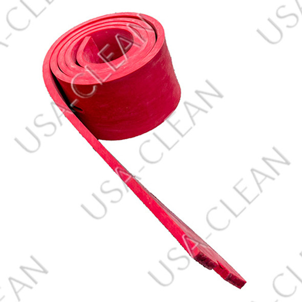  - Squeegee blade 39 inch gum rubber rear (red) - 11 hole 994-0031