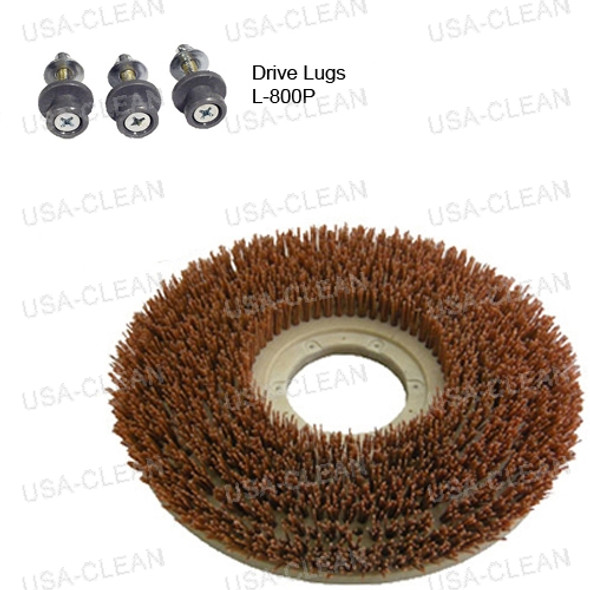 816515 W/L800P - 15 inch medium grit scrubbing brush - 180 grit 996-0122